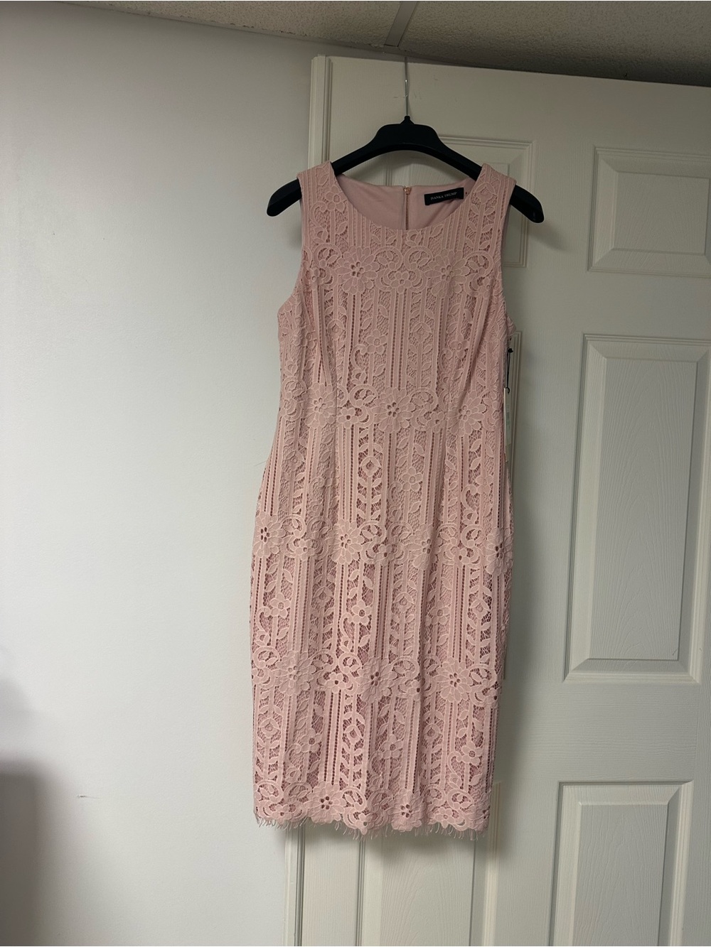 Sleeveless Pink Lace Sheath Dress - Ivanka  Trump